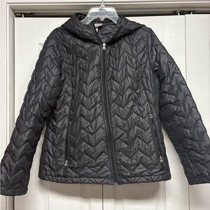 Free Country Black Quilted Puffer Jacket